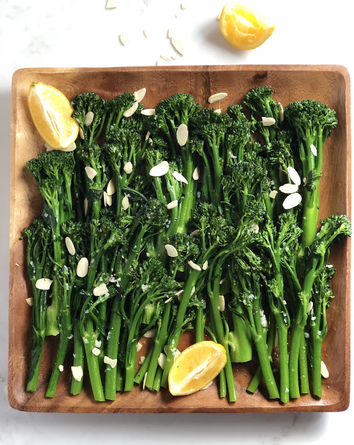 Sauteed Broccolini With Sliced Almonds Fetty S Food Blog