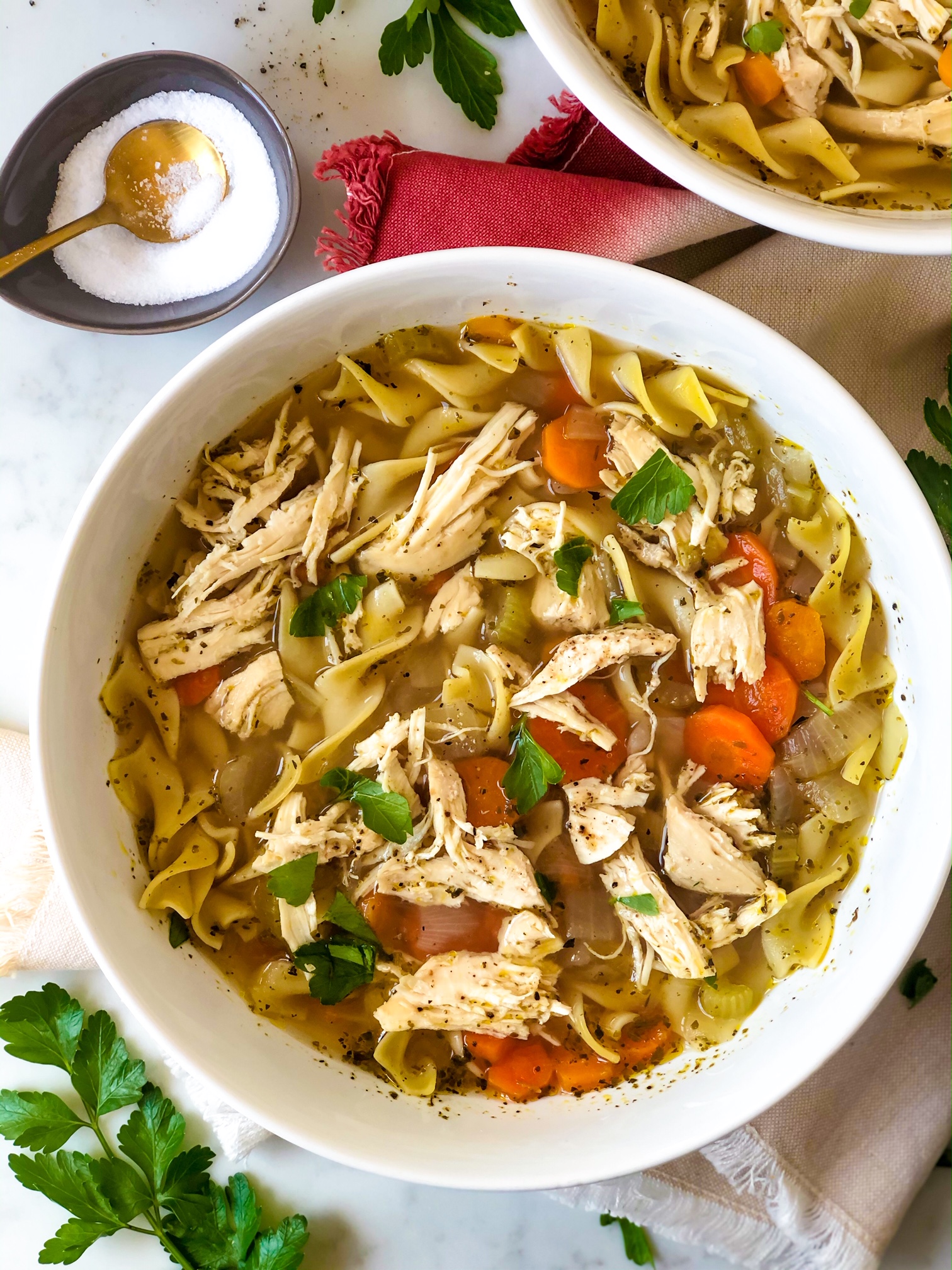 Creamy Chicken Tortilla Soup - The Cozy Cook