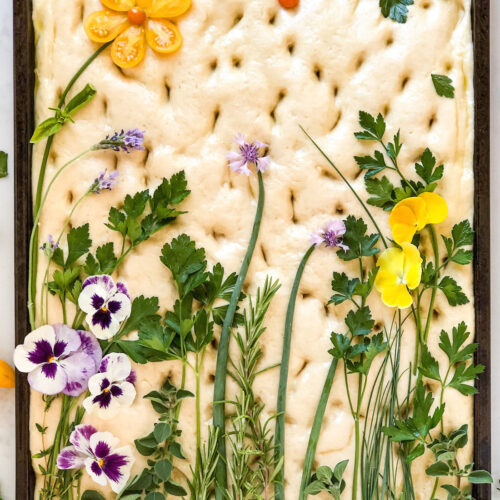 Edible Flowers and Herbs Cocktail Selection