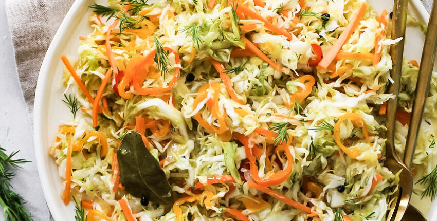 Russian Pickled Cabbage Salad