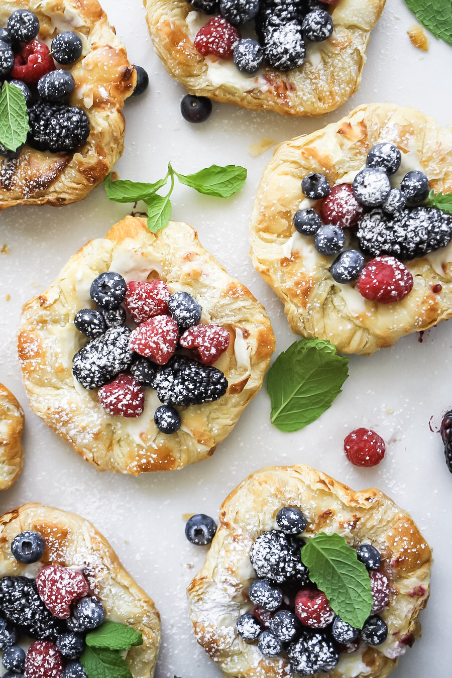 Triple Berry Cream Cheese Puff Pastry Tarts Recipe Cart